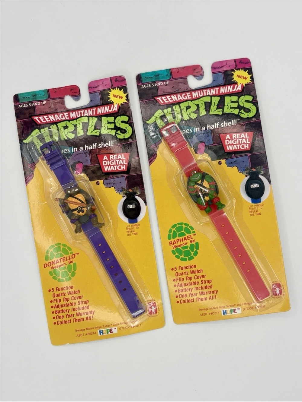 Vintage Teenage Mutant Ninja Turtle Digital Watches